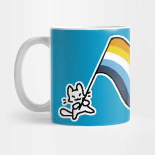 aroace flag kitty Mug